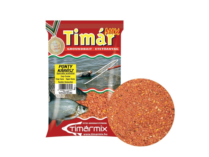 Hrana za privlačenje TIMAR MIX Carp Mix Ponty Karas Piros - Crvena