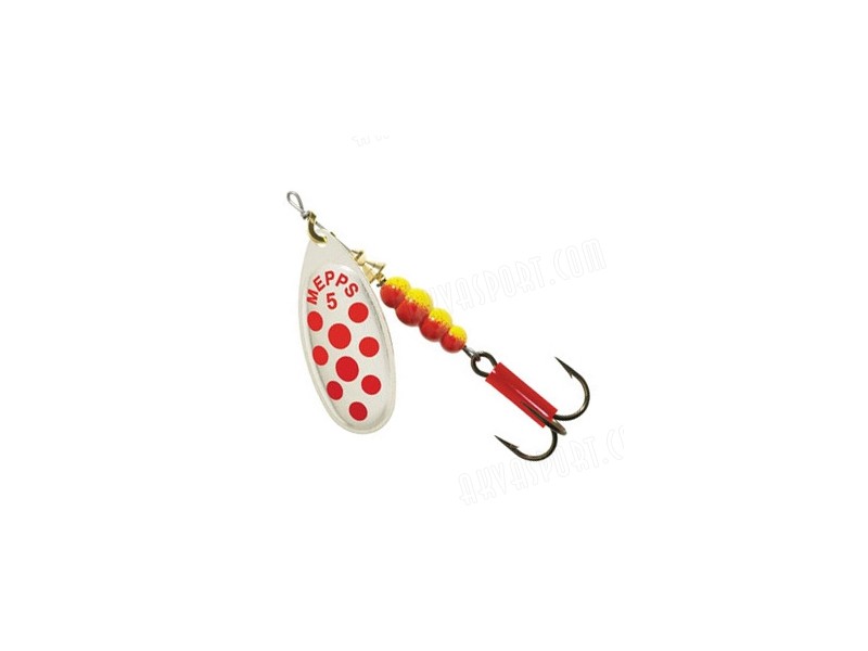 Esche MEPPS Aglia decore argento con macchie rosse