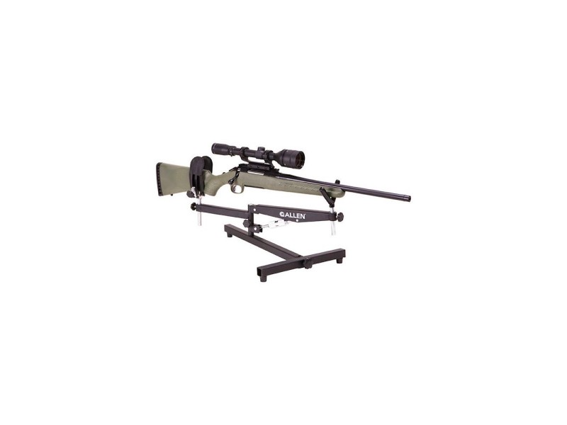 Vorbereitung zur Einschießhilfe ALLEN RANGEMASTER Rifle rest