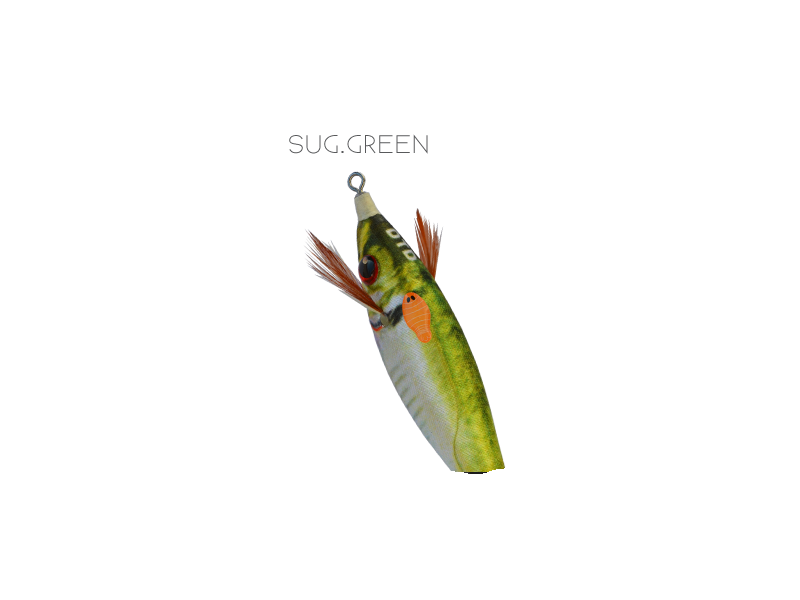 Lure DTD Real fish beech - sugarello green 80 mm