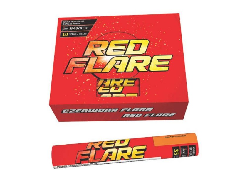 Ročna bakla RED FLARE - 45 sekund