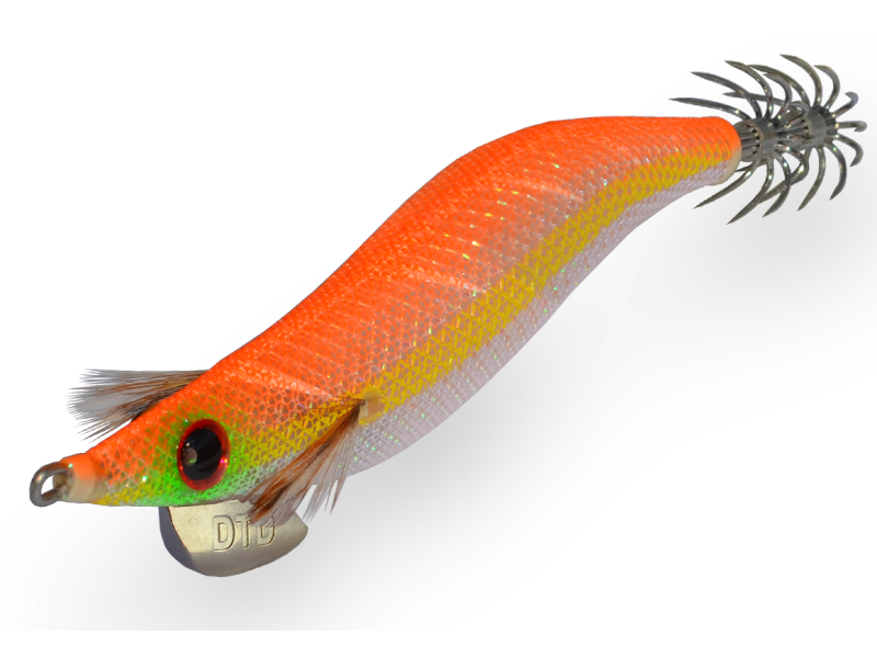 DTD Retro squid lure - orange 90 mm (orange)