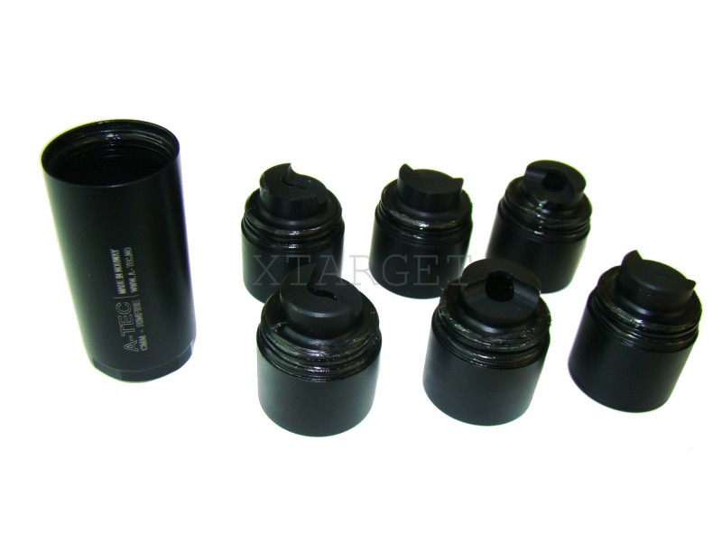 Dušilec zvoka A-TEC CMM-6, 36 DBC - 17 HMR 1/2˝-28 UNF - modularni