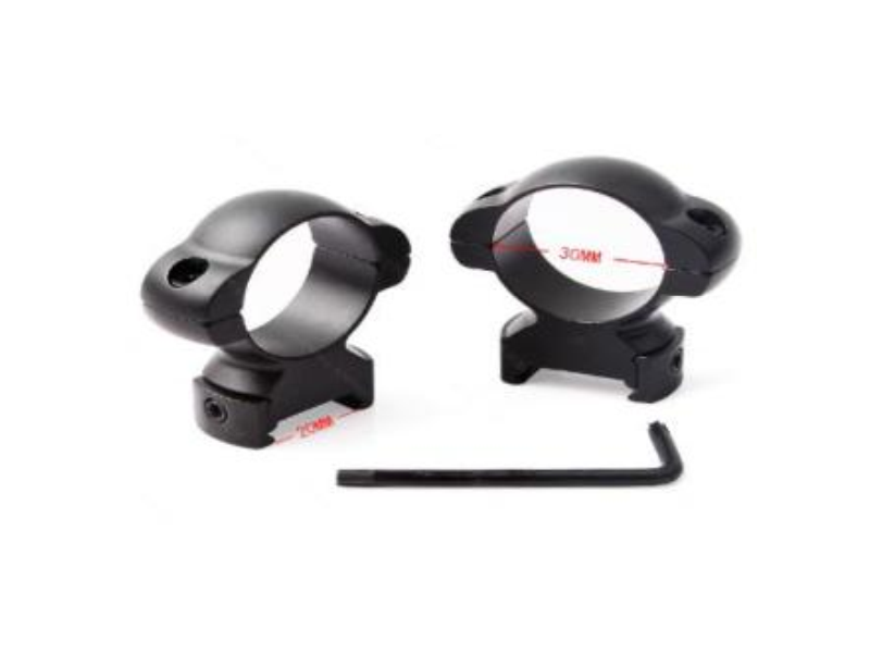 Montage für Zielfernrohr Stahl hoch SCHRAUBEN - 30 mm