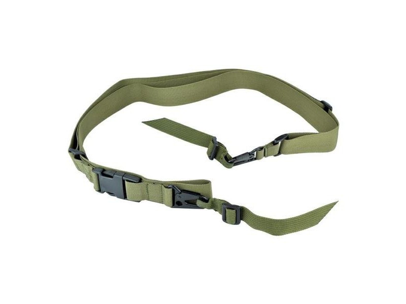 Remen za pušku WOSPORT trotočkovni zeleni