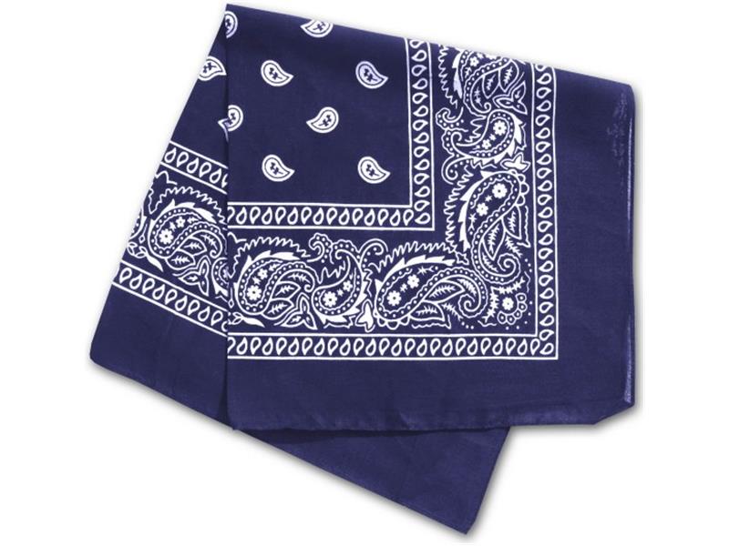 Decke 50x50cm western blau