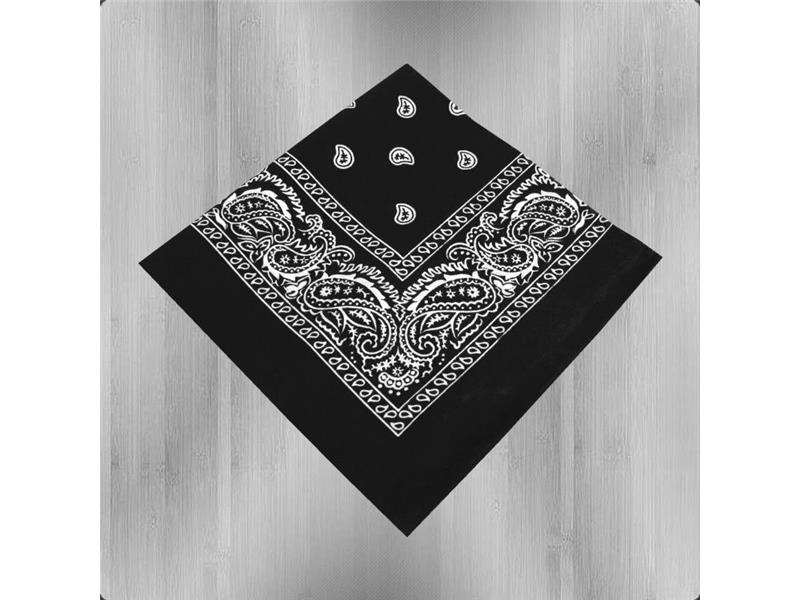 Foulard 50x50cm western nero