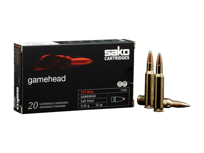 Naboj SAKO .222 Rem. Gamehead 3.56 g
