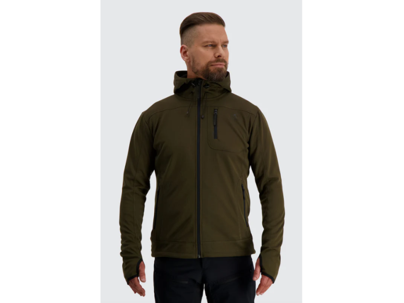 Jagdwolle ALASKA 1795 Sniper mit Kapuze - moos/grün