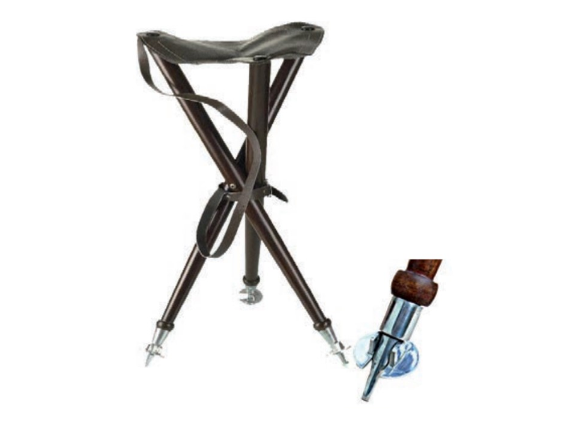 Stol trinožec s kovinskimi nogicami 70 cm