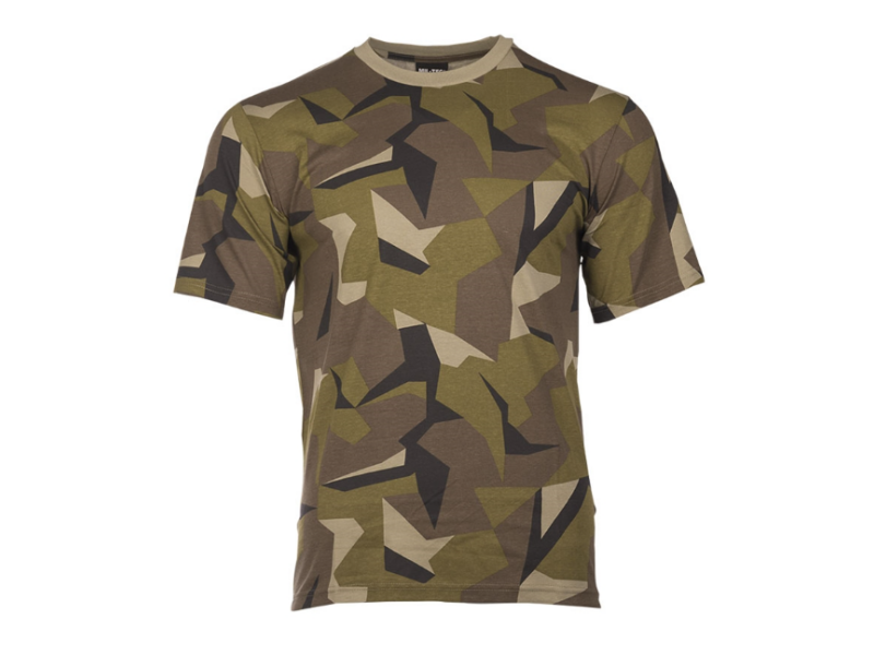 Kurzes T-Shirt MILTEC Sweden camo