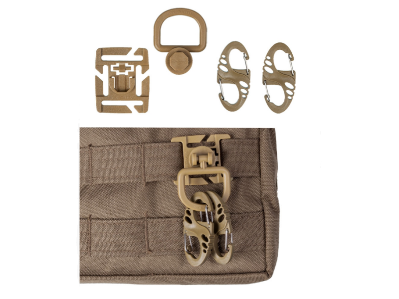 Taktični set MILTEC za nahrbnike in opremo - coyote