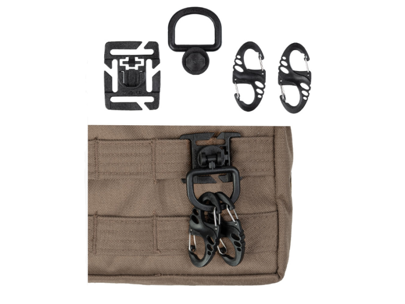 Taktički set MILTEC za ruksake i opremu - crn