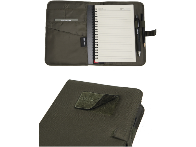 Gepolsterte Hülle für Notizbuch MILTEC Tactical - schwarz
