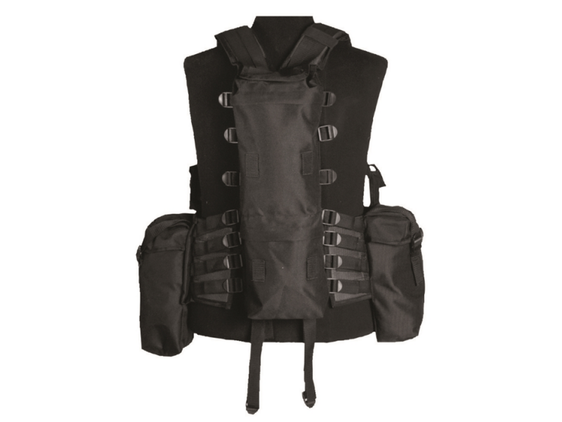 Gilet tattico MILTEC - 12 tasche NERO