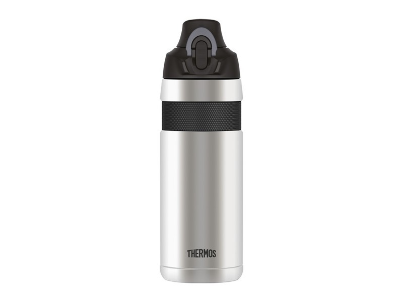Kolesarska termovka s hidracijskim pokrovčkom THERMOS Sport mug 600ml - srebrna