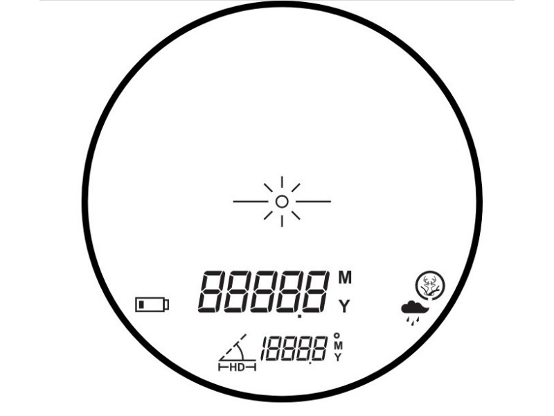 Entfernungsmesser HAWKE Vantage RANGEFINDER LRF 600 High TX LCD 6x21