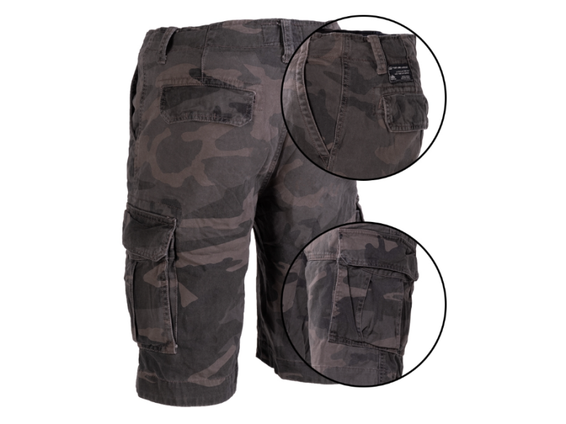 Pantaloni corti MILTEC Vintage prelavati - Camo scuro