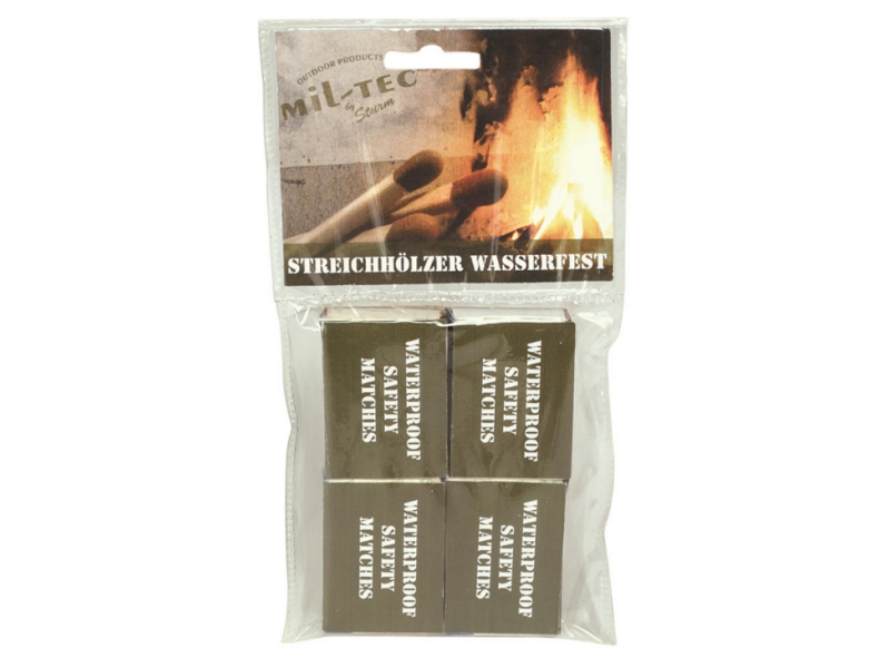 Wasserdichte Streichhölzer 4x35 Stück
