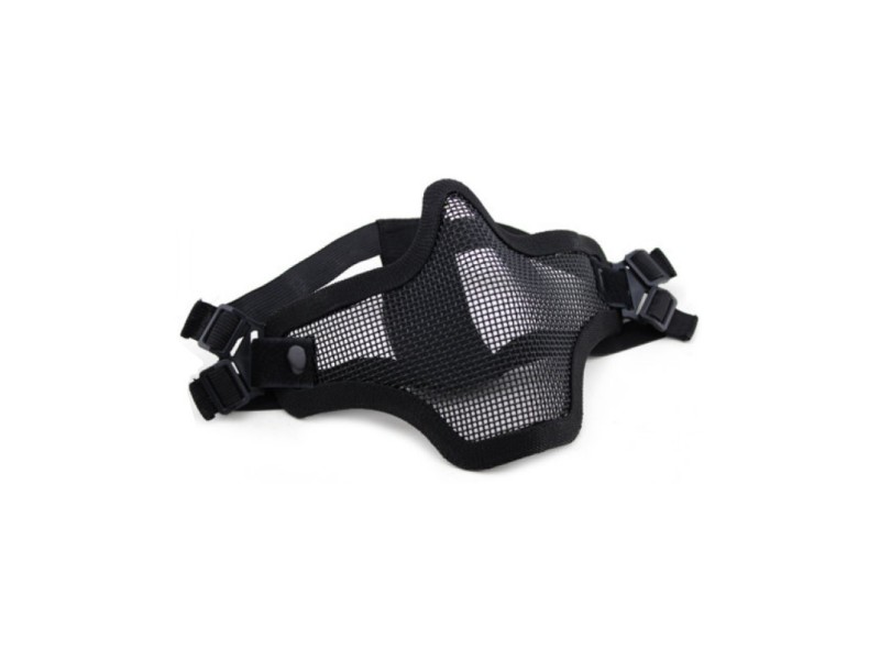 Zaštitna maska WOSPORT Steel mask - donji dio/crna