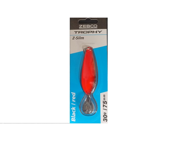 Löffel ZEBCO Pike Z-Silm - 75mm/30g schwarz/rot