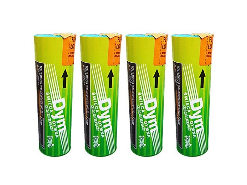 Dimna tuba TROPIC Zelena - 25 mm 40 sek (4 kosi)