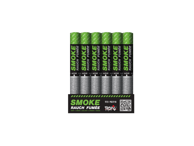 Handfackel TROPIC grün 90 sek - 1 Stück