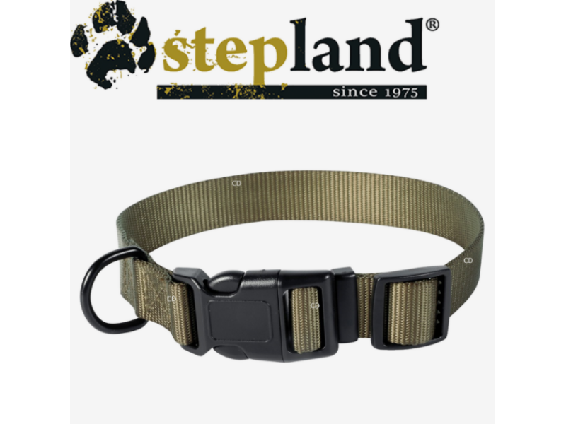 Halsband für Hunde STEPLAND Essentiel - grün 65 cm