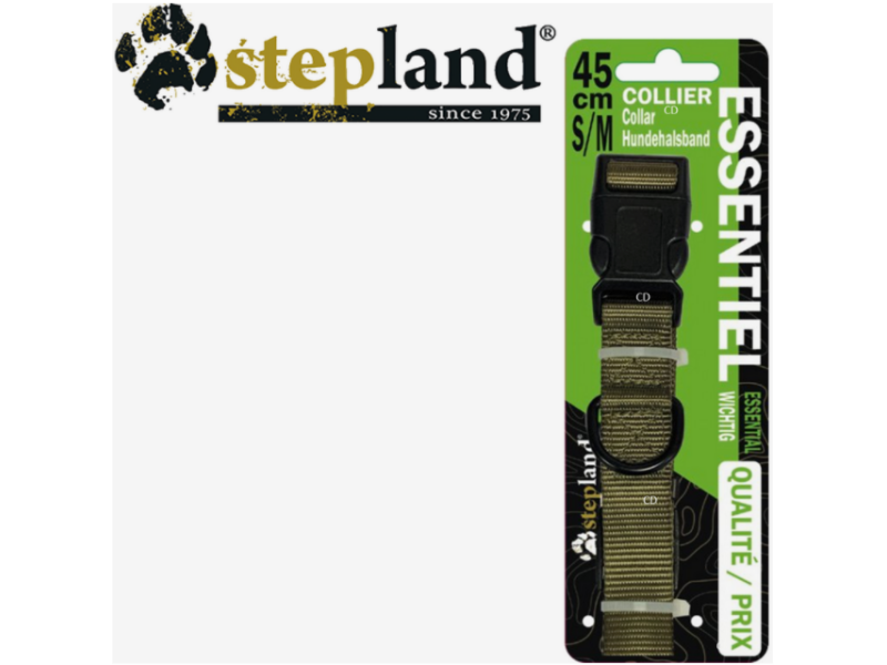 Halsband für Hunde STEPLAND Essentiel - grün 65 cm