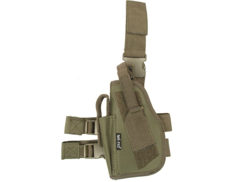 Pistolentasche für den Oberschenkel - grünes links