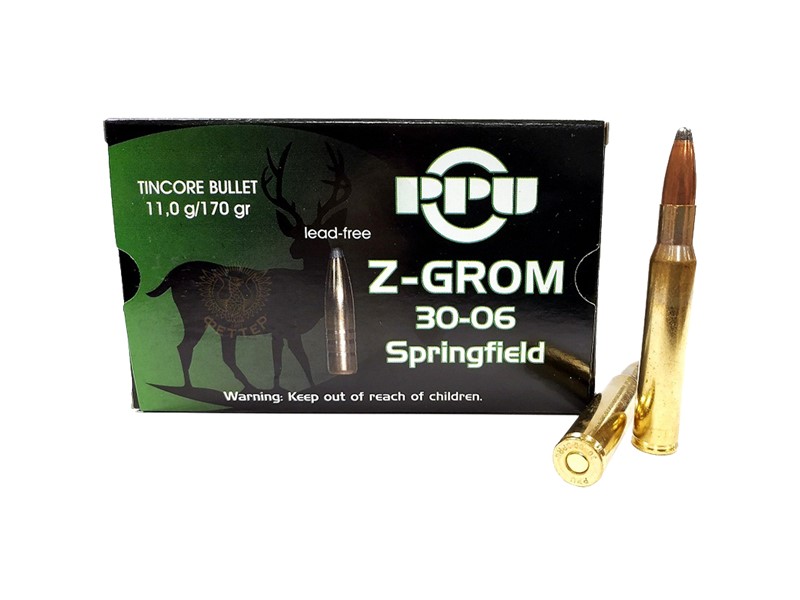 Naboj PPU 30-06 Spring. Z-GROM - 11,0g/170gr