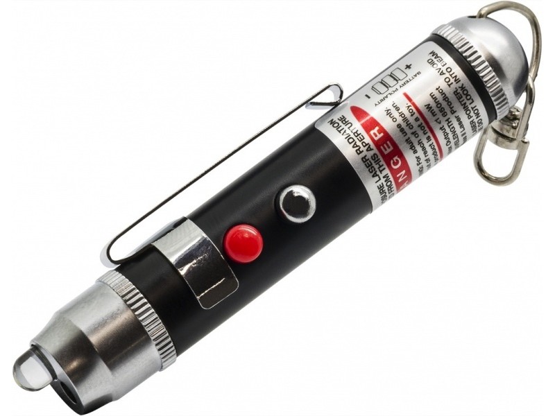 POWERFUL LED TORCH RED LASER BEAM