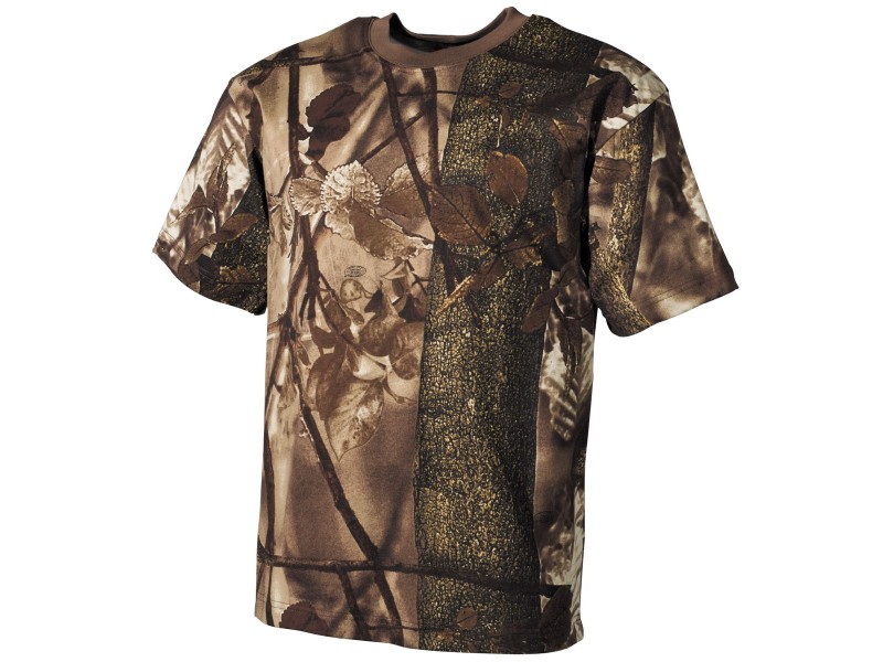 US T-Shirt, classic-style, hunterbrown, 170g/m²