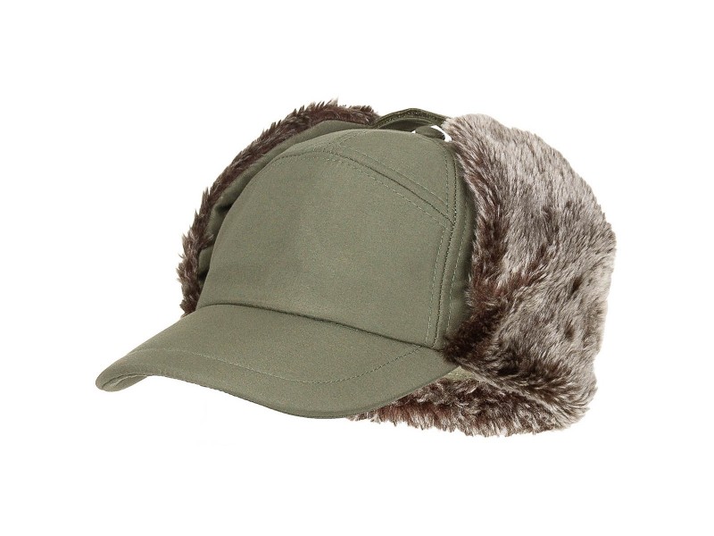 MFH Trapper Hunting Hat with Ear Flaps Green