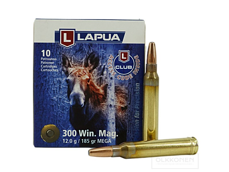 Naboj LAPUA 300 Win Mag. MEGA - 12,0g/185gr