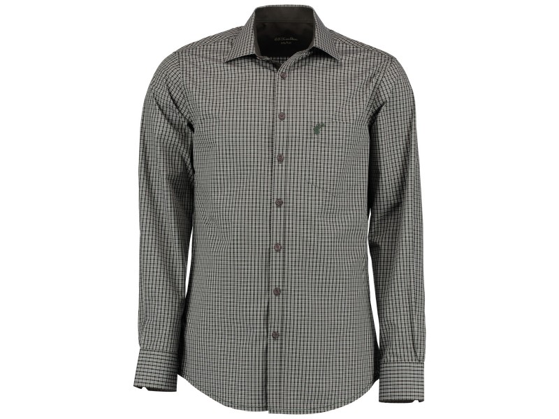 Lovska srajca ORBIS Zelena Slim Fit