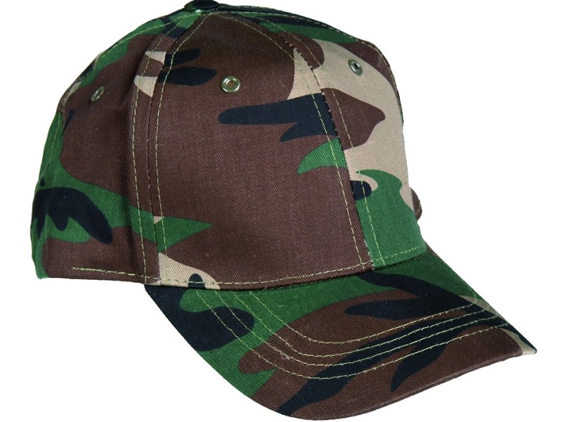 Kids baseball hat woodland