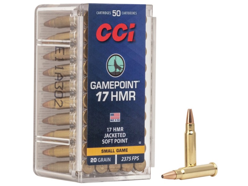 Naboj CCI .17 HMR GAMEPOINT 20gr FMJ 