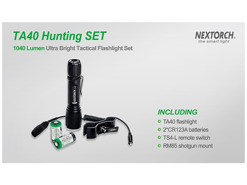 Punjača lovačka svjetiljka NEXTORCH TA40 Set