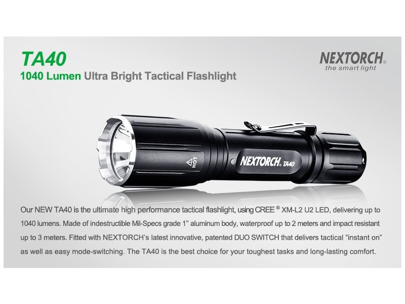 Recharchable light NEXTORCH TA40 SET