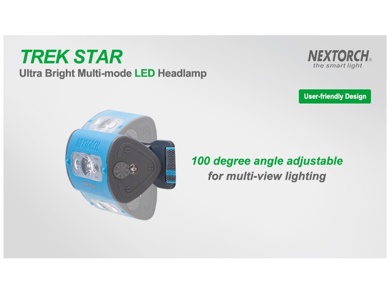 Naglavna svjetiljka NEXTORCH Trek star - zelena