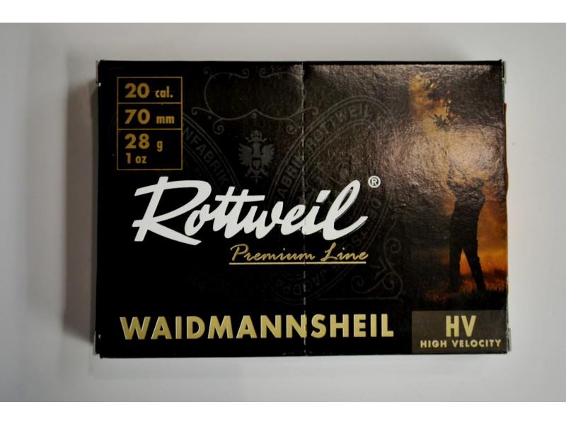 Naboj Rottweil Waidman plas. 20/70 3.0mm 28g