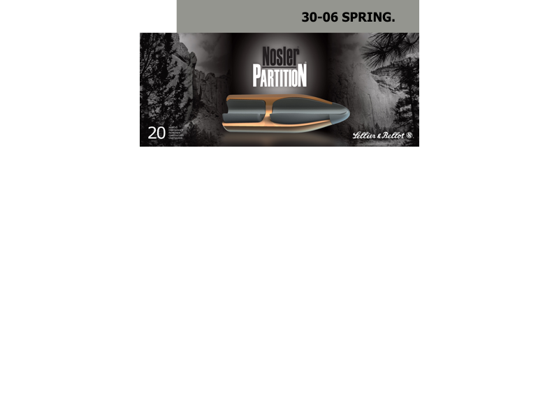 Naboj S&B 30-06 11.7g NSR - Nosler Partition