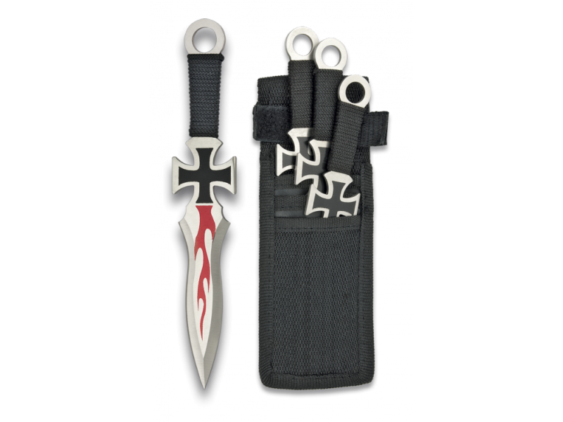 3 throwing knives set. MAD ZOMBIE - Albainox