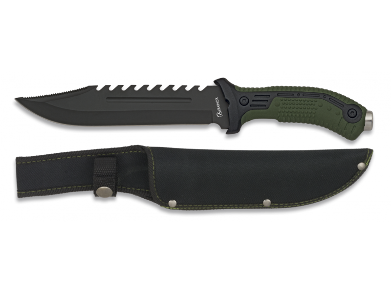 Tactical knife ALBAINOX Green teeth