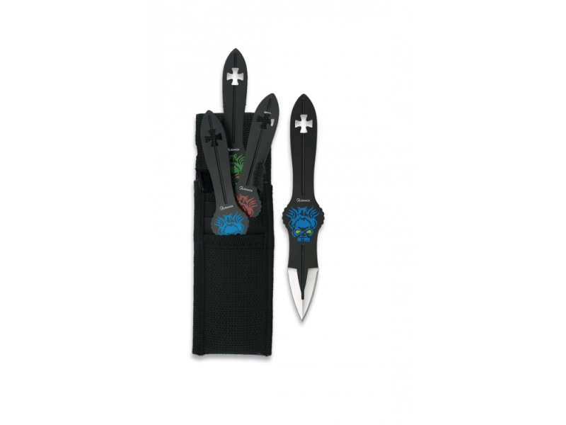 3 throwing knives set. MAD ZOMBIE - Albainox