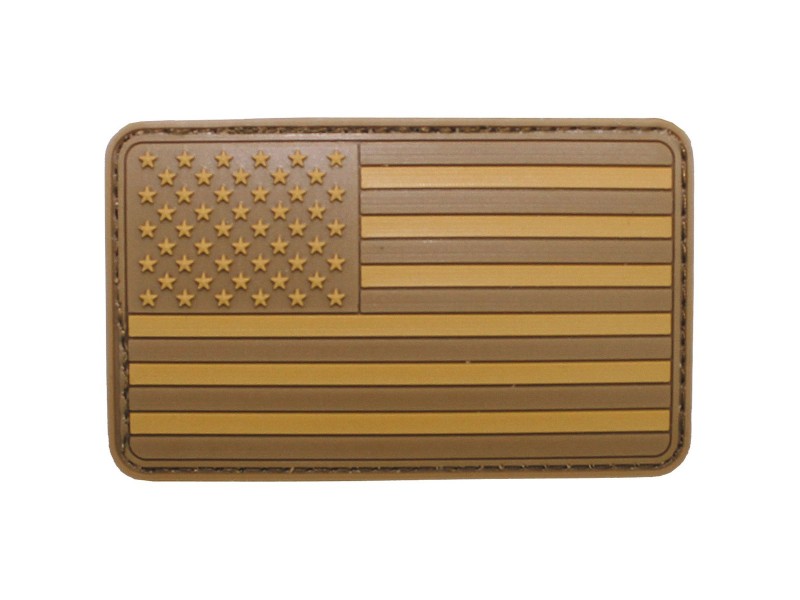 Patch USA flag combat coyote with Velcro