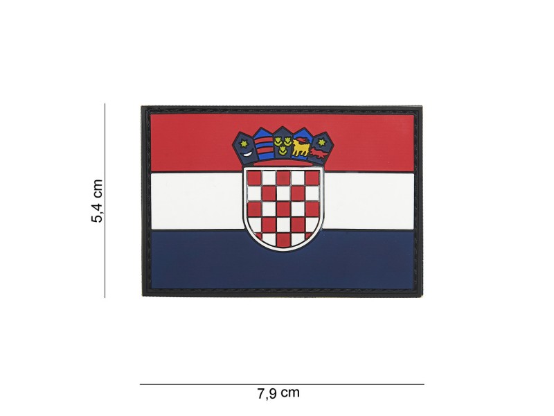 Našitek zastava Hrvaška PVC