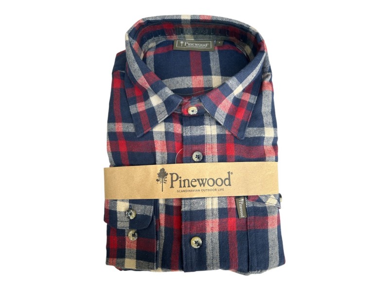 PINEWOOD Texas Shirt Blue Red - Long Sleeve