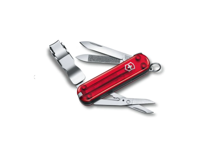 Žepni nož VICTORINOX Nail Clip 580 0.6463.T, rubin